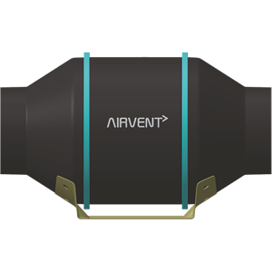 Airvent EC Inline Fan Variable Speed 100mm 40W